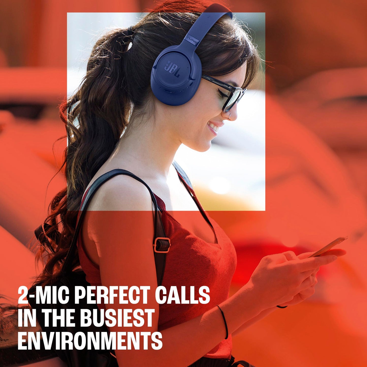 JBL Tune 780NCBT Active Noise Cancelling Over Ear Bluetooth Headphone - White