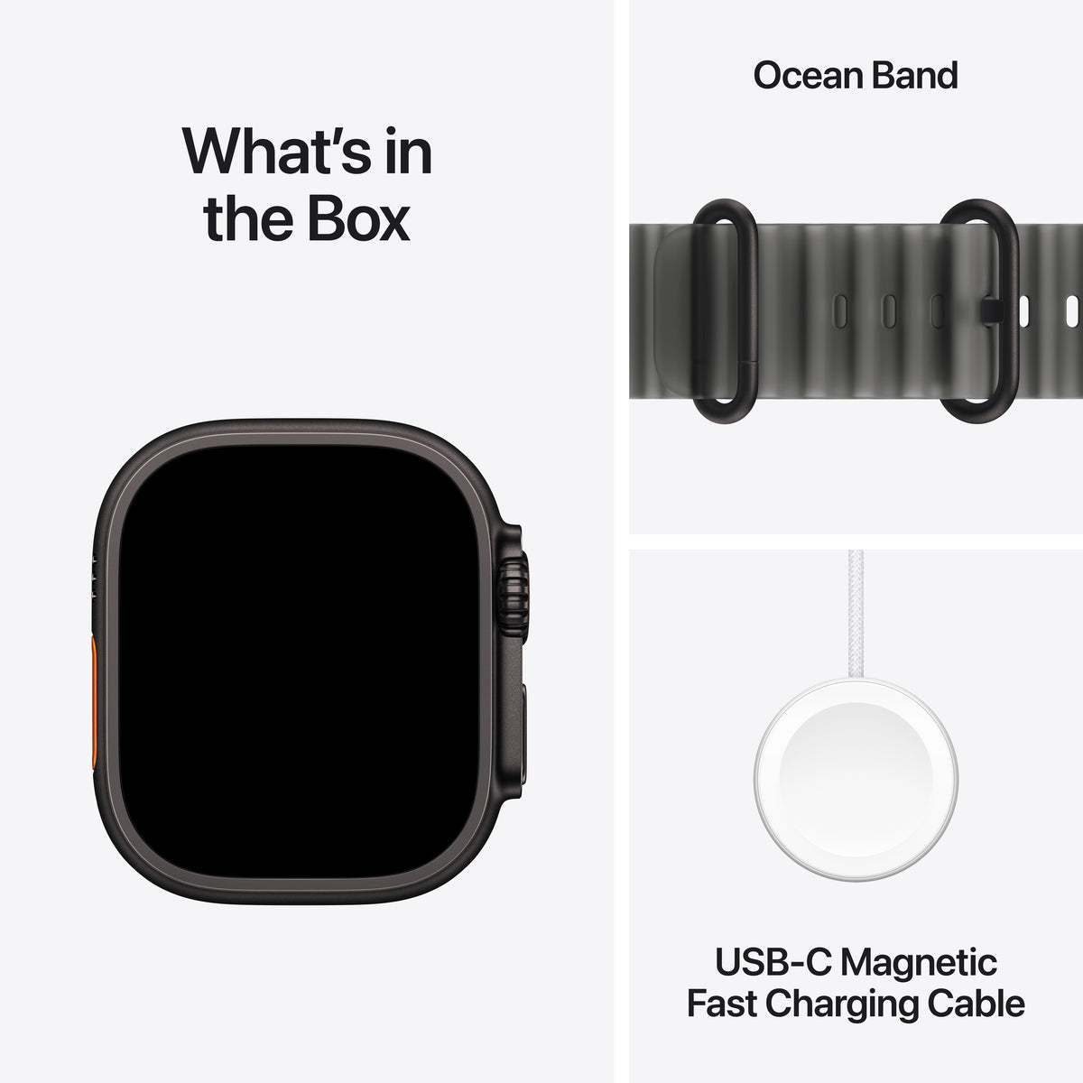 Apple Watch Ultra 4 GPS + Cellular 49mm Black Titanium Case with Translucent Black Ocean Band - MJAY4LS/A (2026)