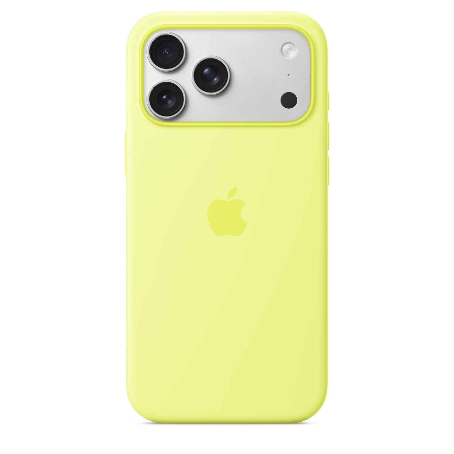 Apple iPhone 17 Pro Max Silicone Case with MagSafe – Neon Yellow - MGFM4ZM/A