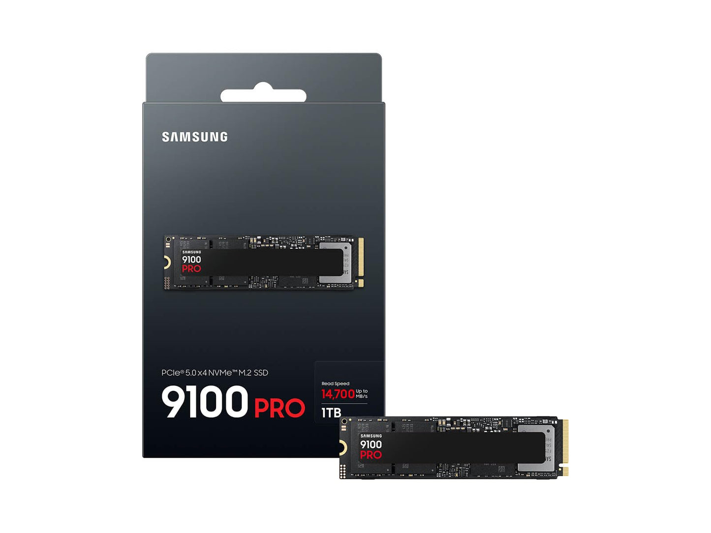 (Open Box) Samsung 1TB 9100 Pro Internal SSD Drive, PCIe 5.0 x4, NVMe 2.0 - MZ-VAP1T0B/AM