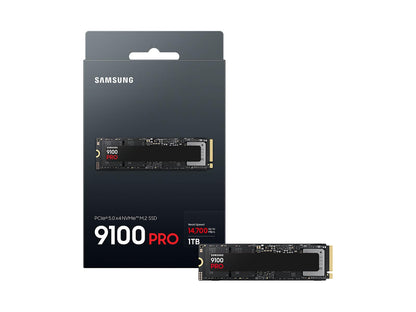 (Open Box) Samsung 1TB 9100 Pro Internal SSD Drive, PCIe 5.0 x4, NVMe 2.0 - MZ-VAP1T0B/AM