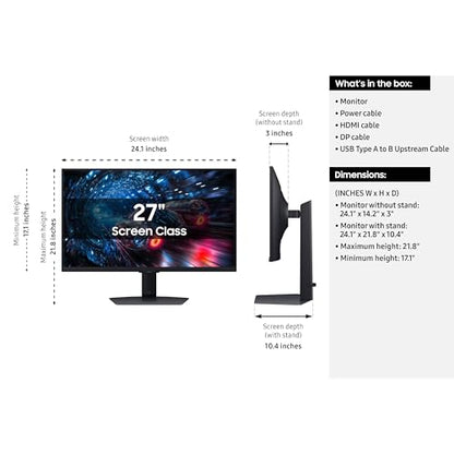Samsung 27-in 4K IPS 180hz Dual Mode ,FHD 360Hz - LS27FG706ENXZA