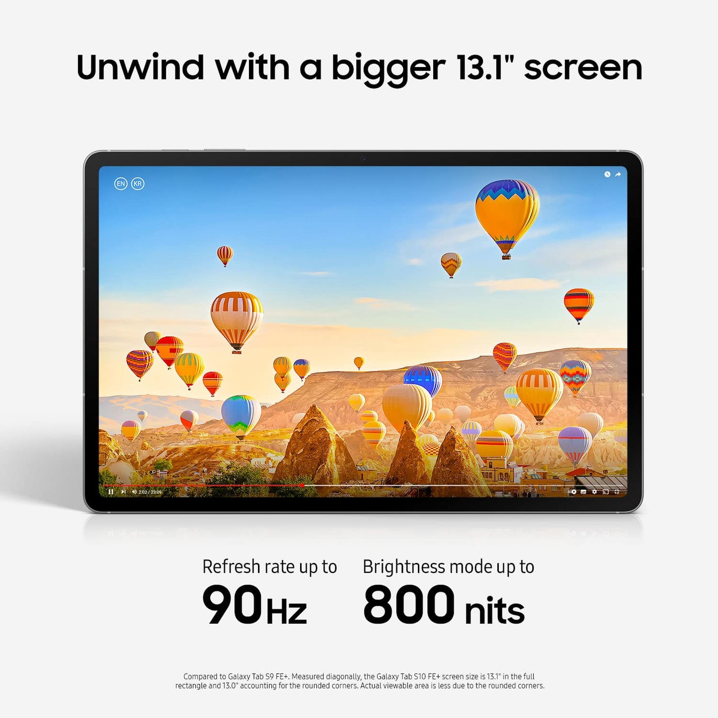 Samsung Galaxy Tab S10 FE+ 13.1" Tablet, 256 GB, Silver - SM-X620NZSEXAR
