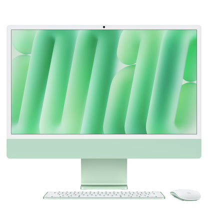 Apple 24-inch iMac with Retina 4.5K display: M4 chip w 10C CPU / 10C GPU, 512GB SSD, 16GB Memory - Green - MWV03LL/A (Fall 2024)