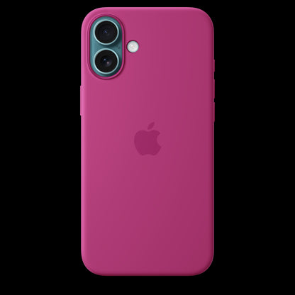 Apple iPhone 16 Plus Silicone Case with MagSafe - Fuchsia - MYYE3ZM/A (2024)