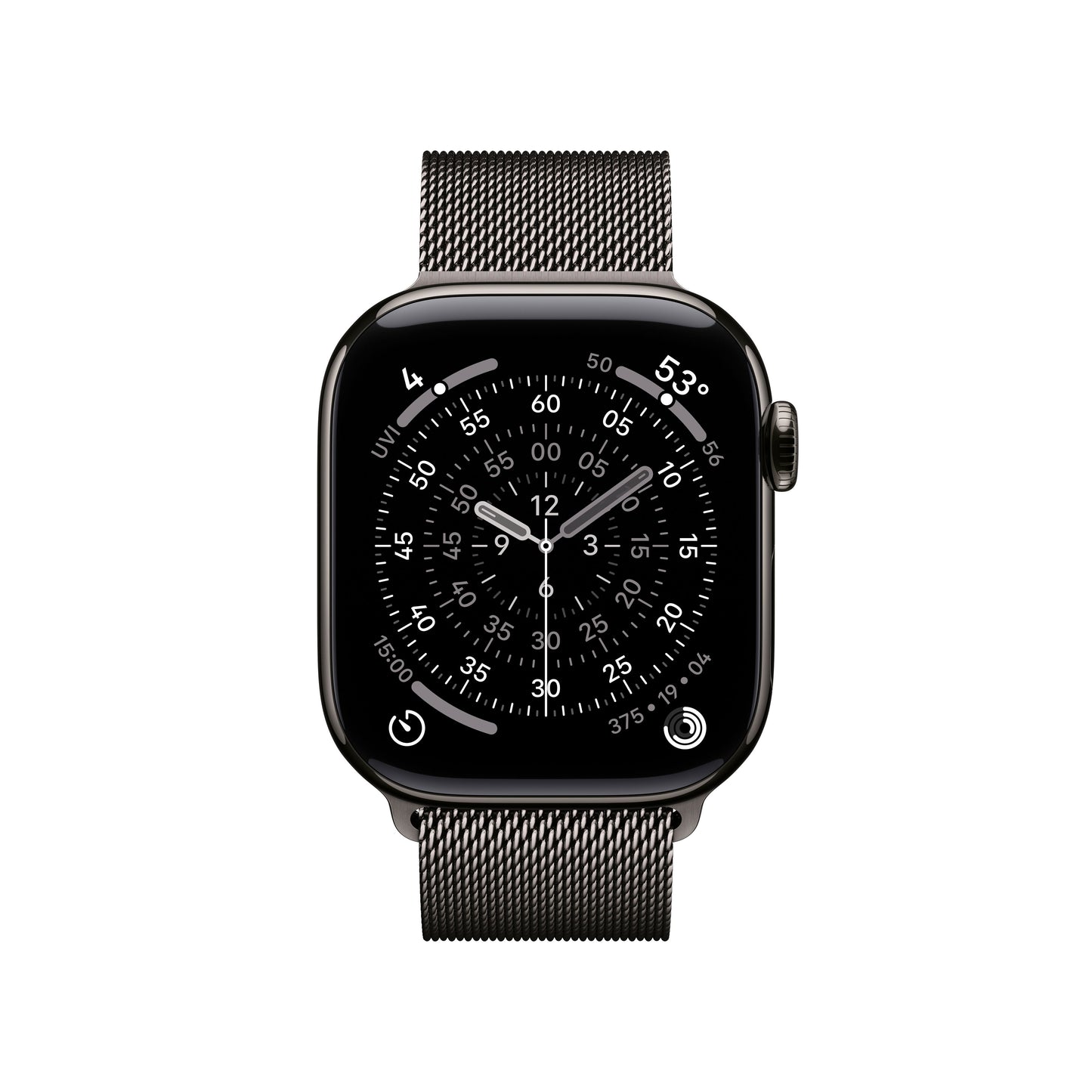 Apple Watch Series 11 GPS + Cellular 42mm Slate Titanium Case with Slate Milanese Loop - MF8U4LW/A - (Fall 2025)