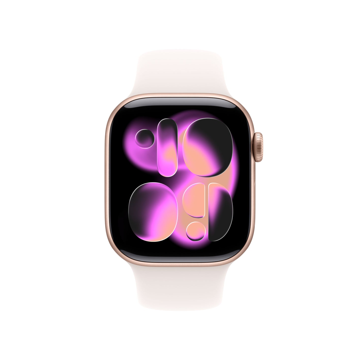 Apple Watch Series 11 GPS 42mm Rose Gold Aluminum Case with Light Blush Sport Band - M/L - MEU44LW/A - (Fall 2025)