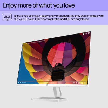 (Open Box) HP Series 5 24-in FHD Computer Monitor, Full HD, IPS Panel, 1500:1 Contrast, 300 nits, Eye Ease with Eyesafe Certification, 524sa