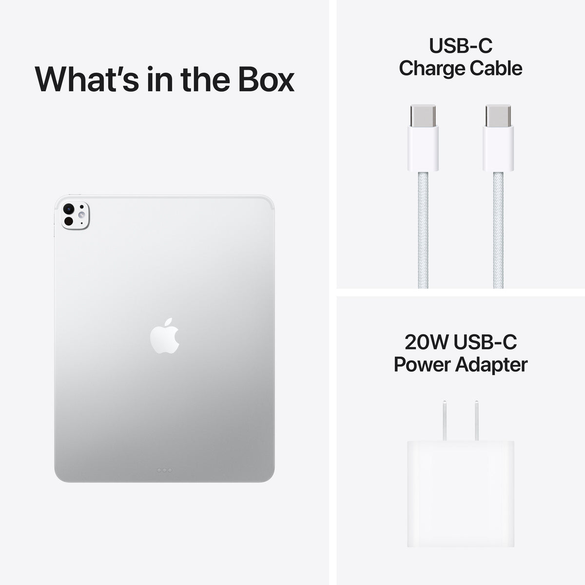 (Open Box) Apple 13-in iPad Pro (M5) Wi-Fi 1TB Standard Glass - Silver - MDYP4LL/A - (Oct 2025)