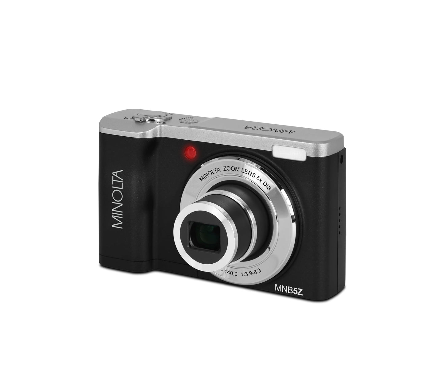 Minolta MNB5Z 48 MP / 5K Ultra HD Dual Lens Digital Camera w/5x Optical Zoom (Black)