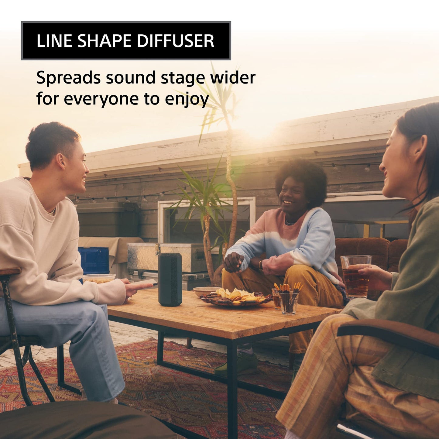 (Open Box) Sony SRS-XE300 X-Series Wireless Portable-Bluetooth-Speaker, IP67 Waterproof, Dustproof and Shockproof - Light Grey