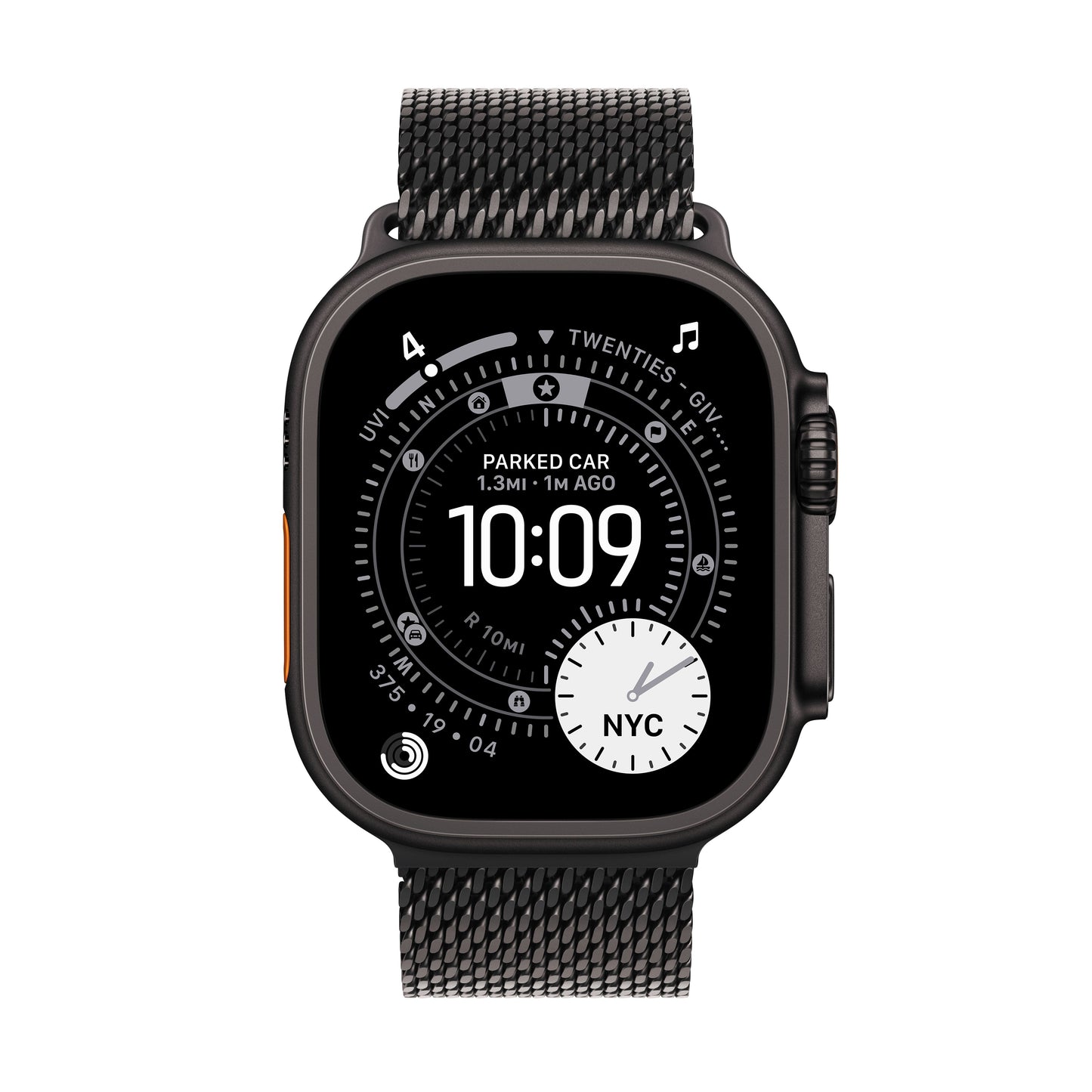 (Open Box) Apple Watch Ultra 3 GPS + Cellular 49mm Black Titanium Case with Black Titanium Milanese Loop - Medium - MF1Q4LW/A - (Fall 2025)