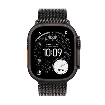 (Open Box) Apple Watch Ultra 3 GPS + Cellular 49mm Black Titanium Case with Black Titanium Milanese Loop - Medium - MF1Q4LW/A - (Fall 2025)