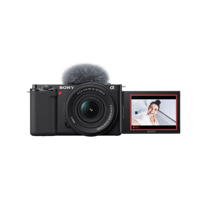 Sony ZV-E10 Mirrorless Camera with E PZ 16-50mm F3.5-5.6 OSS II Lens (Black) - ZVE10KB