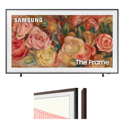 Samsung 43-in LS03D The Frame Smart TV Bundle with Modern Brown Bezel (2024) - QN43LS03DAFXZA + VG-SCFA43BWBZA