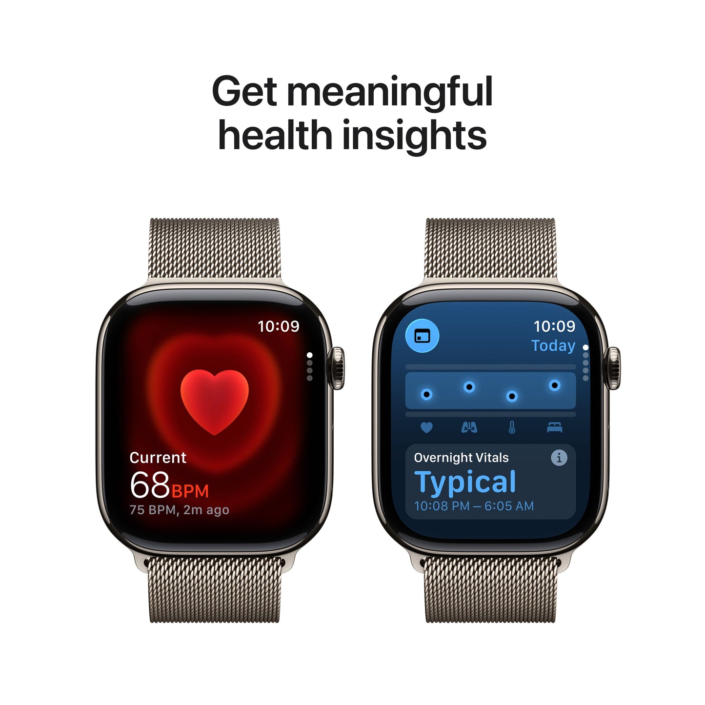 (Open Box) Apple Watch Series 11 GPS + Cellular 46mm Natural Titanium Case with Natural Milanese Loop - M/L - MFD04LW/A - (Fall 2025)