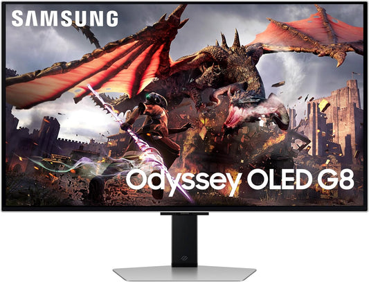 Samsung 32-in Odyssey OLED G8 (G80SD) 4K UHD Smart Gaming Monitor, 240Hz 0.03ms, Glare-Free, LS32DG802SNXZA (2024)