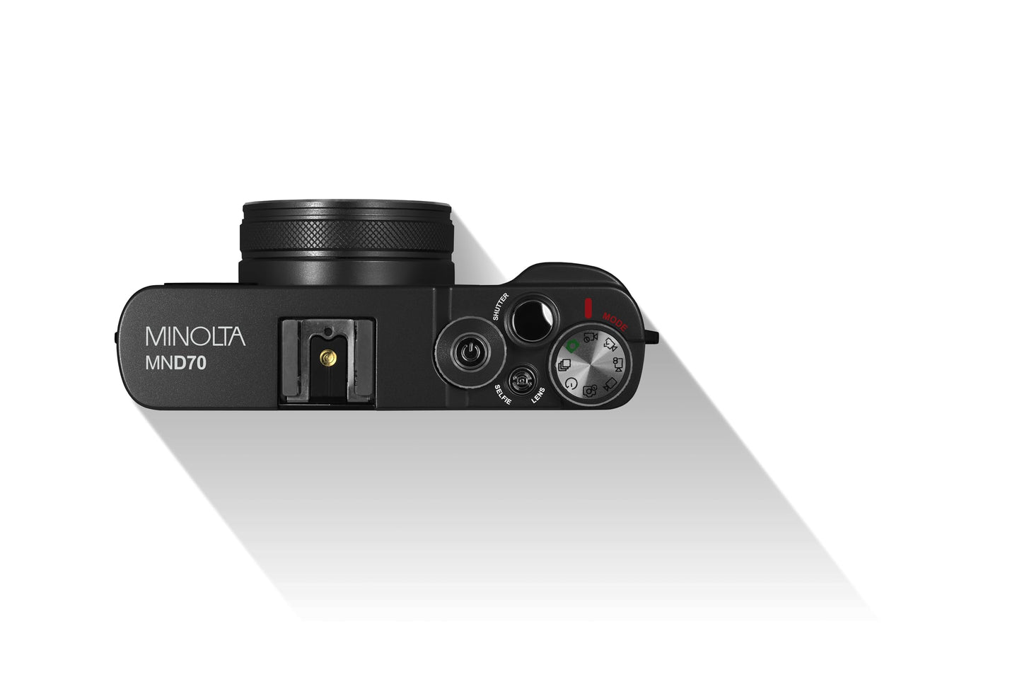 Minolta MND70 Retro 48 MP Autofocus / 5K Ultra HD Dual Lens Digital Camera w/WiFi (Black)