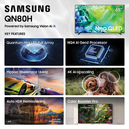 Samsung QN80H 65-in NeoQLED TV - QN65QN80HAFXZA (2026)