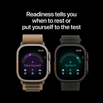 Apple Watch Ultra 4 GPS + Cellular 49mm Natural Titanium Case with Desert Alpine Loop - M - MJAF4LS/A (2026)