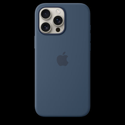 Apple iPhone 16 Pro Max Silicone Case with MagSafe - Denim - MYYU3ZM/A (2024)