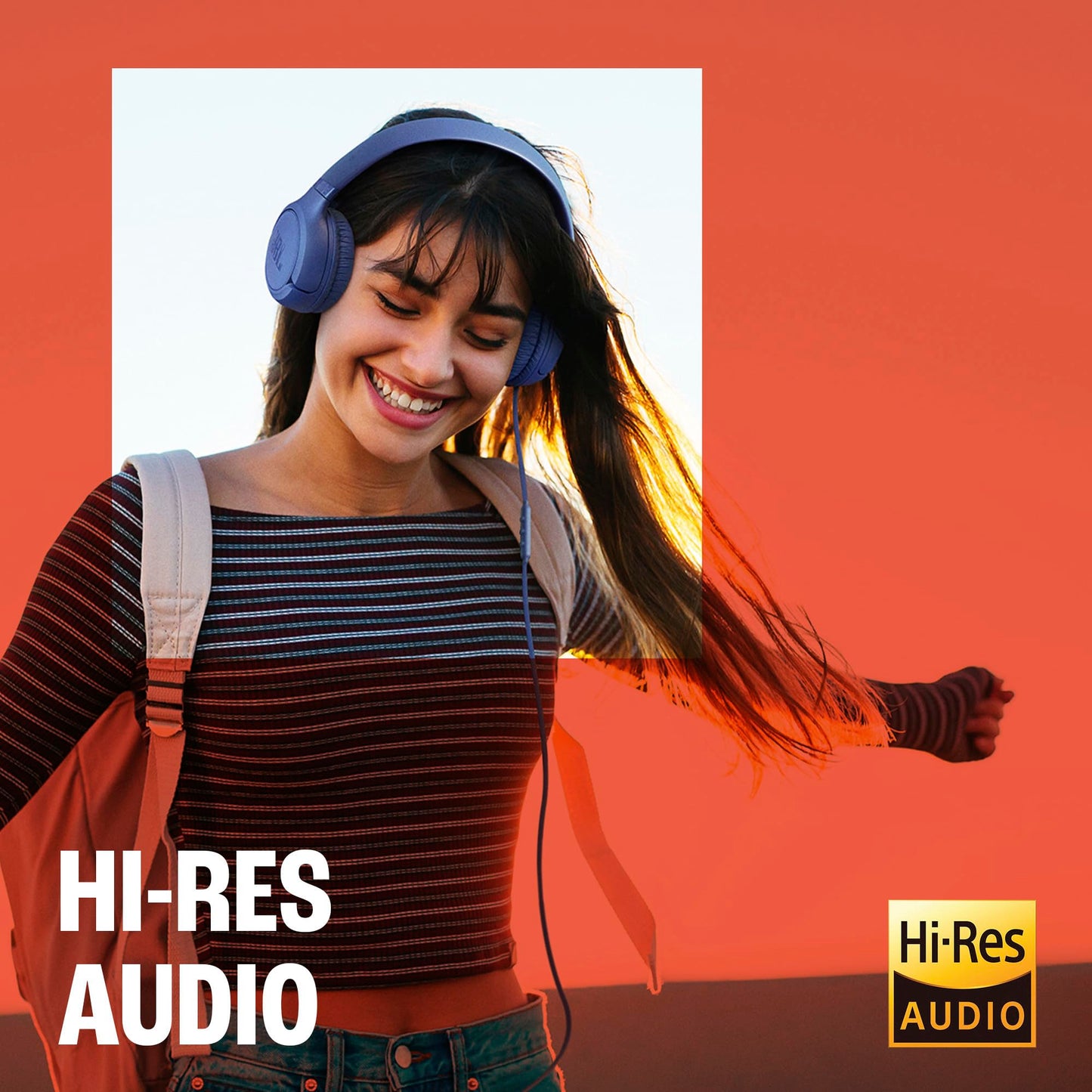 JBL Tune 530 USB-C Wired on ear Headphones - White