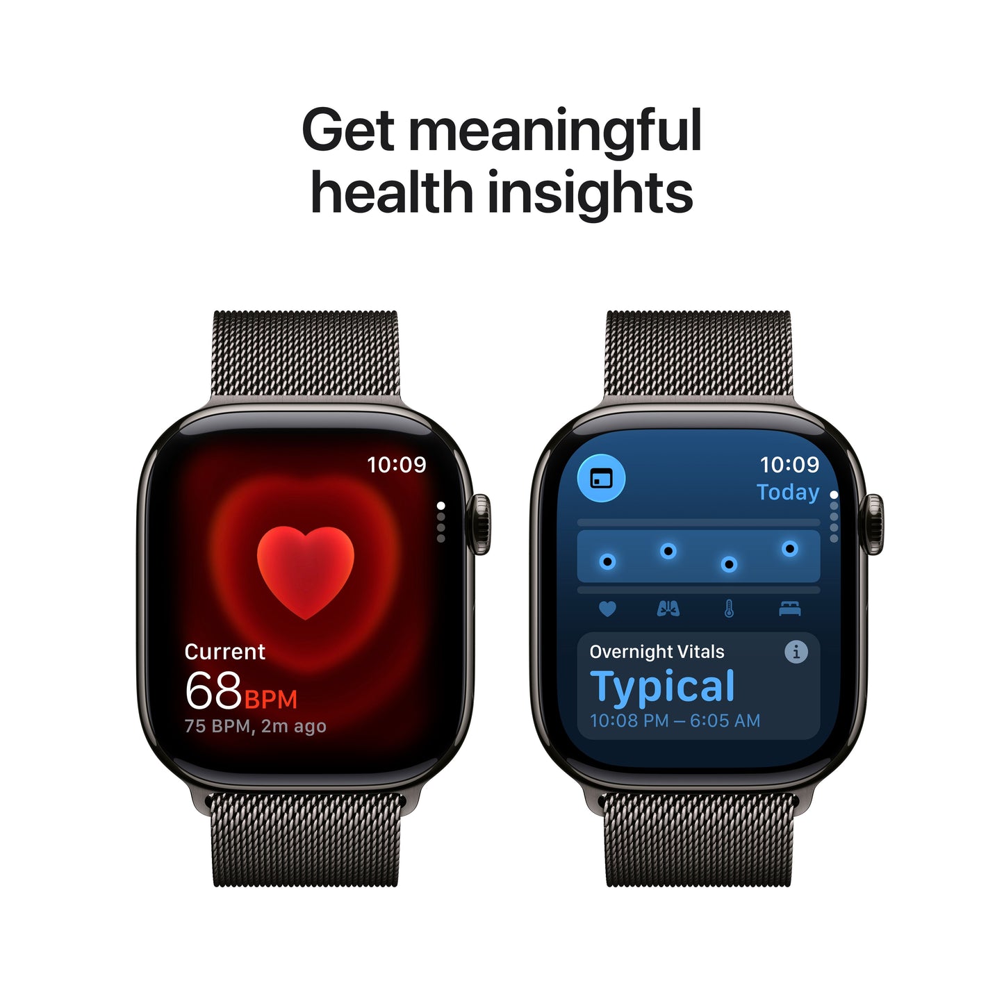 (Open Box) Apple Watch Series 11 GPS + Cellular 46mm Slate Titanium Case with Slate Milanese Loop - M/L - MFD44LW/A - (Fall 2025)