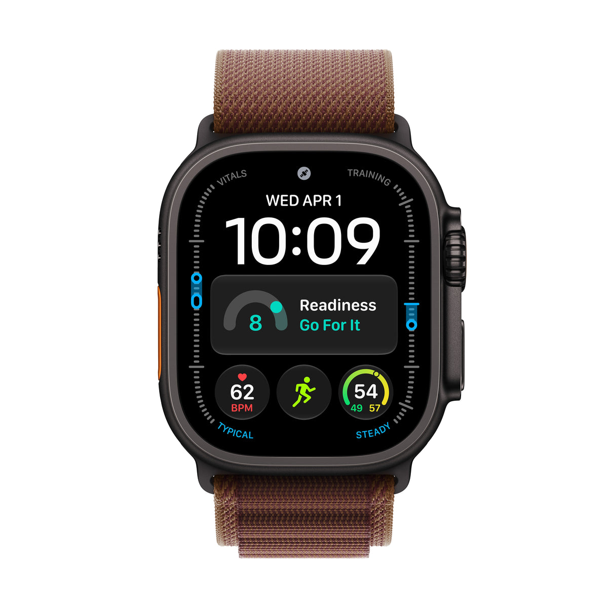 Apple Watch Ultra 4 GPS + Cellular 49mm Black Titanium Case with Burgundy Alpine Loop - S - MJC04LS/A (2026)
