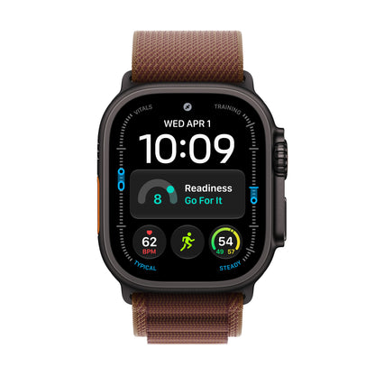 Apple Watch Ultra 4 GPS + Cellular 49mm Black Titanium Case with Burgundy Alpine Loop - S - MJC04LS/A (2026)