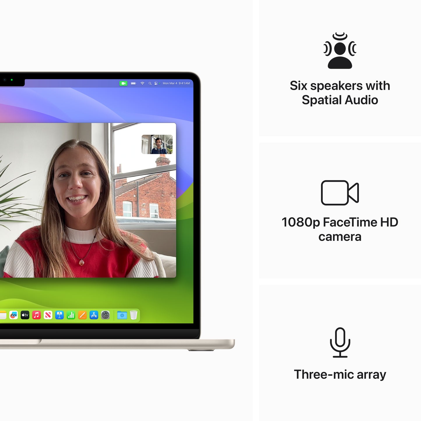 (Open Box Scratch) Apple 15-inch MacBook Air: M3 chip with 8C CPU / 10C GPU, 256GB SSD, 16GB Memory - Starlight MC9F4LL/A (Fall24)