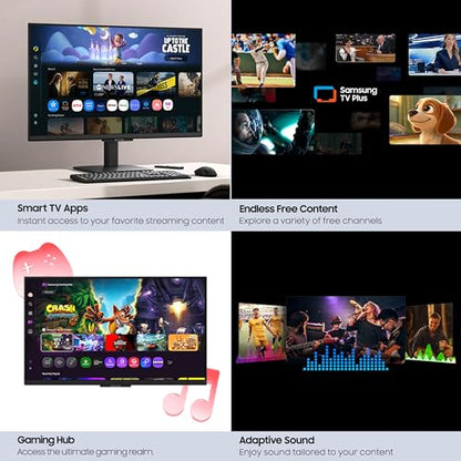 Samsung 27-Inch M5 (M50F) FHD Smart Monitor with Streaming TV, Speakers, Black, LS27FM502ENXZA