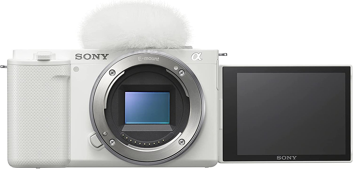 Sony Alpha ZV-E10 24.2MP APS-C Mirrorless Vlog Camera - White