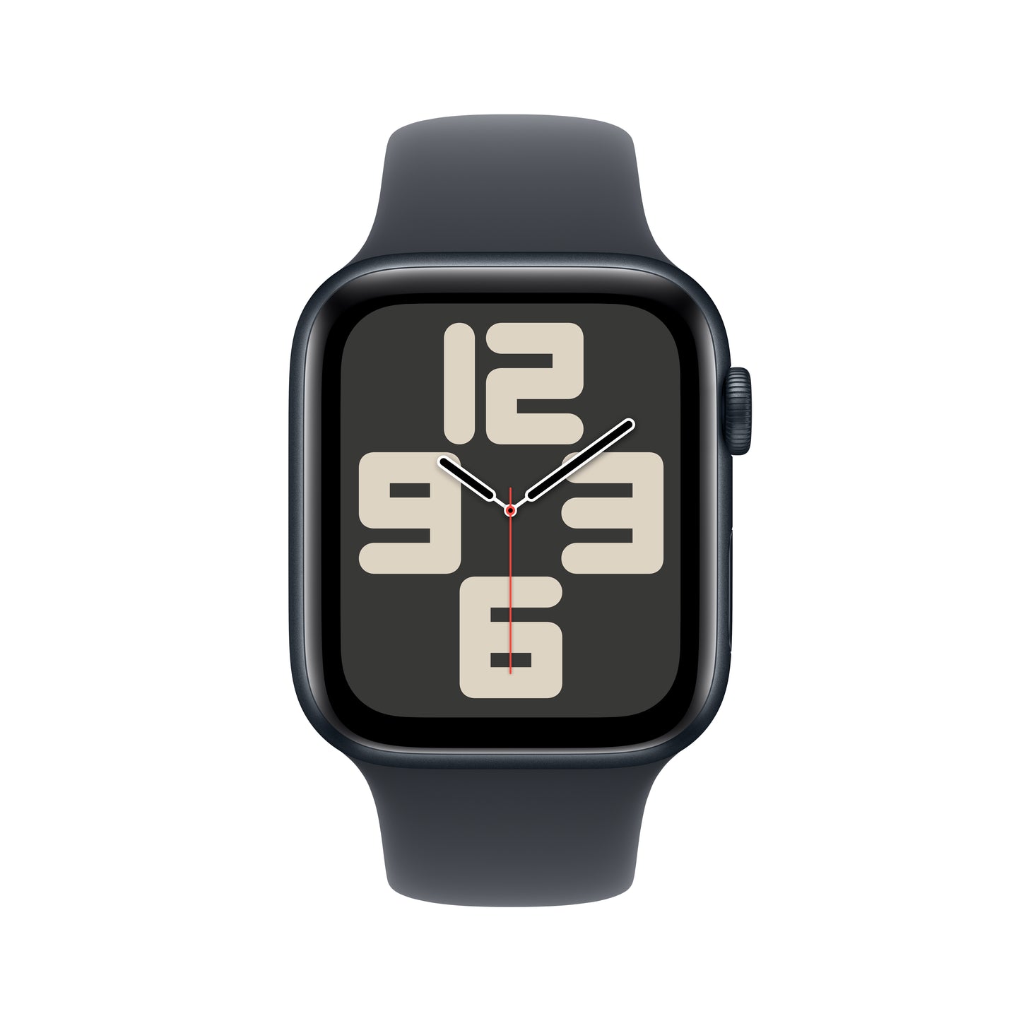 (Open Box) Apple Watch SE GPS + Cellular 44mm Midnight Aluminum Case with Midnight Sport Band - M/L - MXG23LL/A (2024)