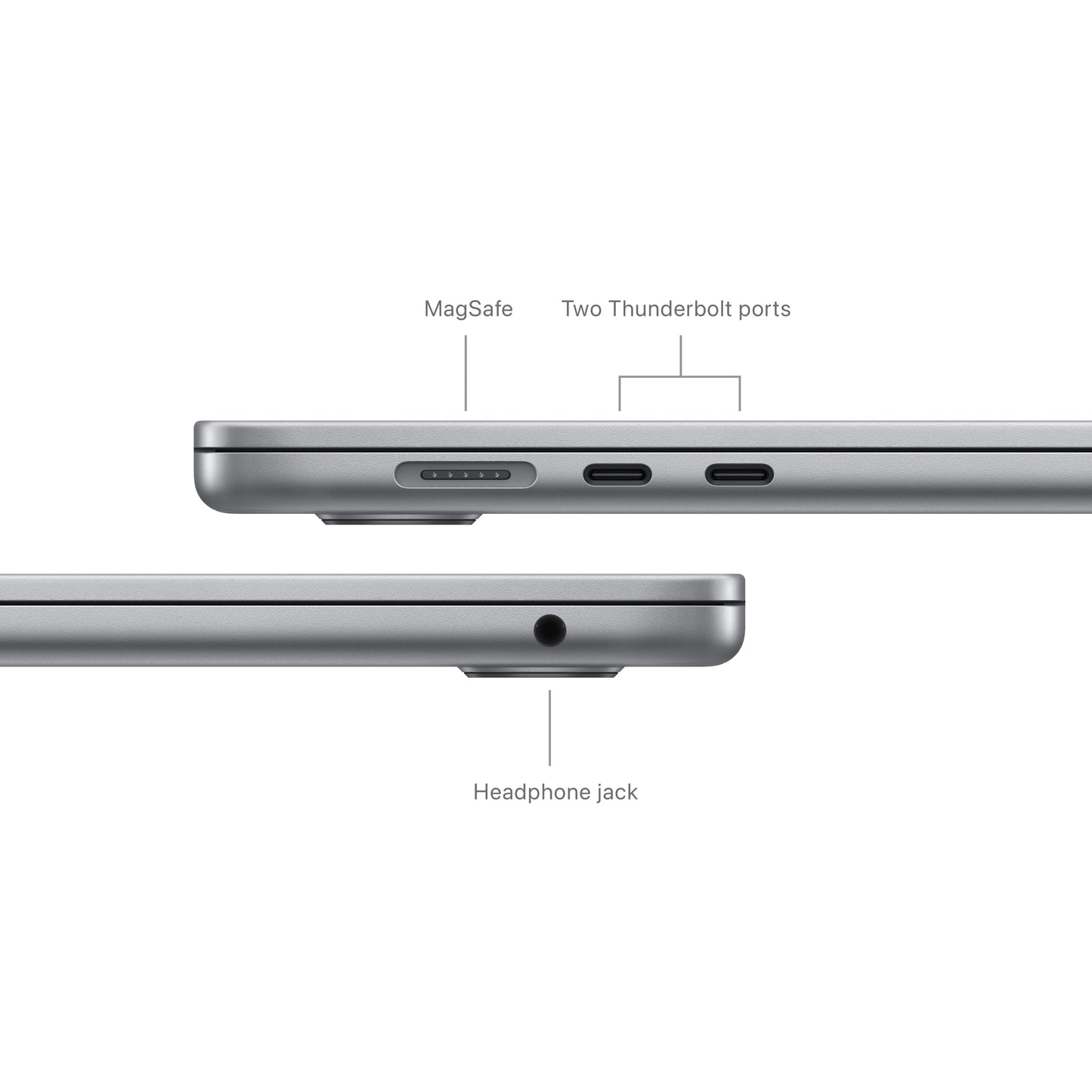 (CTO) Apple MacBook Air 15-in M3 8C CPU - 10C GPU, 24GB, 512GB, Space Gray, 35W Dual - (Spring 2024) - Z1BP0006R