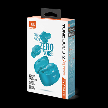 JBL Tune Buds 2 Noise Cancelling True Wireless Headphones - Turquoise
