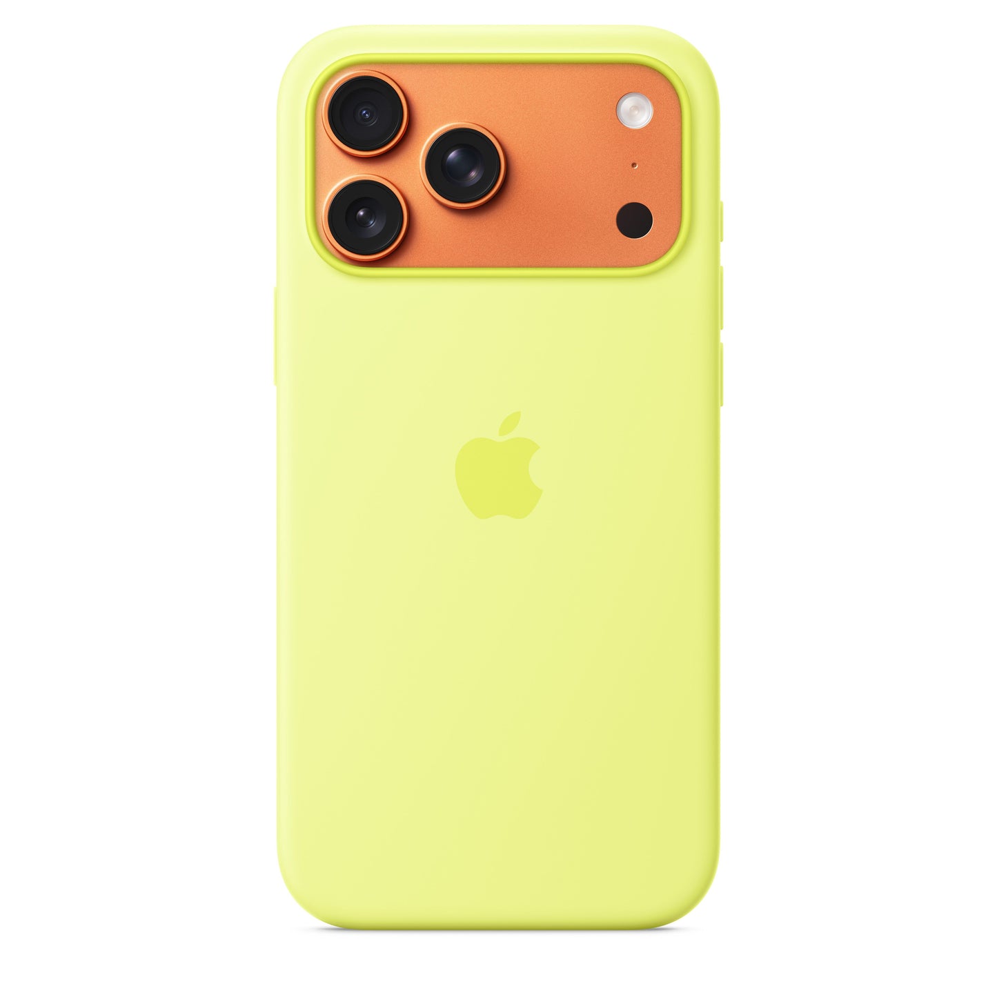 Apple iPhone 17 Pro Max Silicone Case with MagSafe – Neon Yellow - MGFM4ZM/A