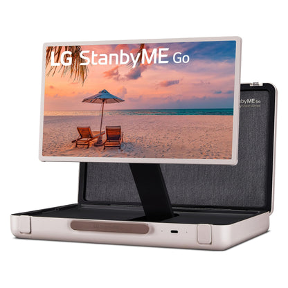 LG 27-in StanbyMe Go 1080p Portable Touchscreen Computer Monitor 27ART10AKPL, Calming Beige