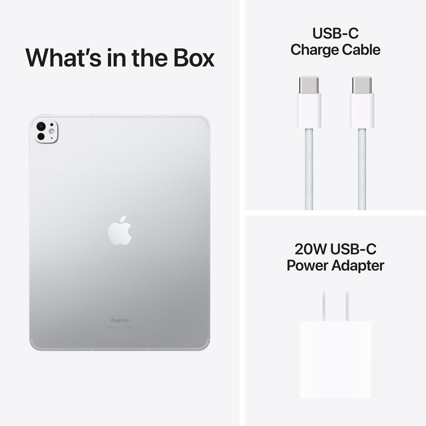 (Open Box) Apple 13-in iPad Pro (M4) Wi-Fi + Cellular 256GB with Standard Glass - Silver - MVXT3LL/A (May 2024)