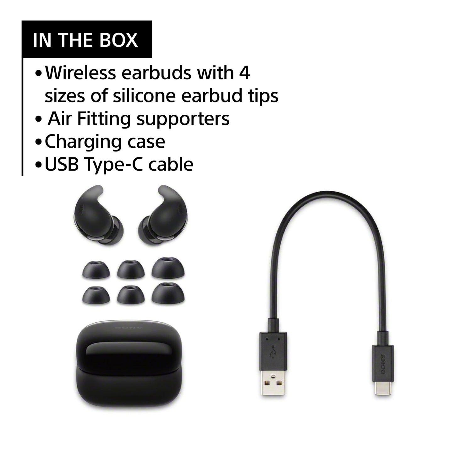 (Open Box) Sony LinkBuds Fit Wireless Noise Canceling Earbud Headphones - White - WFLS910N/W