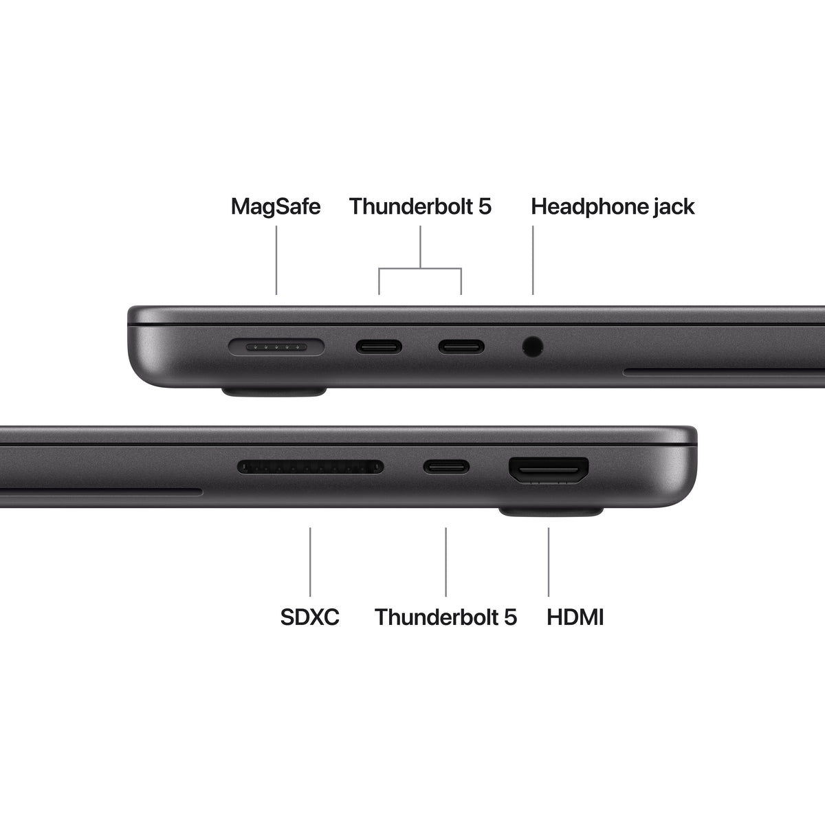 Apple 14-inch MacBook Pro with PROLED XDR Display: Apple M5 Pro chip with 15-core CPU and 16-core GPU, 1TB SSD - Space Black - MJ2K4LL/A