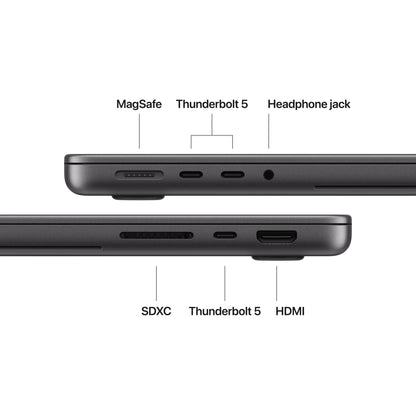 Apple 14-inch MacBook Pro with PROLED XDR Display: Apple M5 Pro chip with 15-core CPU and 16-core GPU, 1TB SSD - Space Black - MJ2K4LL/A