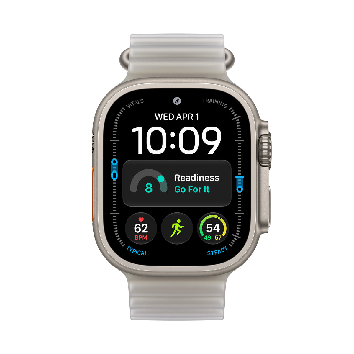 Apple Watch Ultra 4 GPS + Cellular 49mm Natural Titanium Case with Translucent Gray Ocean Band - MJAD4LS/A (2026)