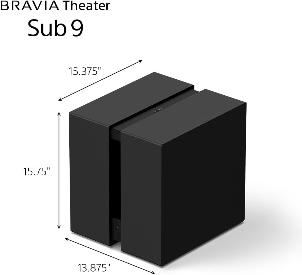 Sony SASW9 BRAVIA Theater Sub 8 Wireless Subwoofer for Quad/Bar 9/Bar 8/Bar 7/HT-A7000/HT-A5000/HT-A3000