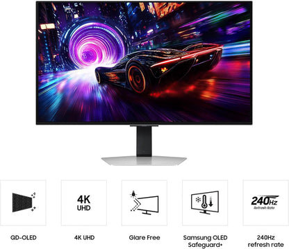Samsung 32-Inch Odyssey QD-OLED G8 G81SF 4K 240Hz Gaming Monitor - LS32FG810SNXZA