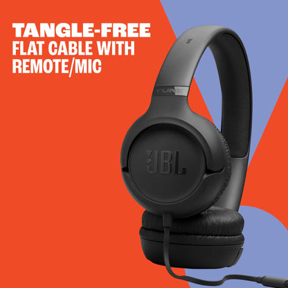 JBL Tune 530 3.5mm Wired on ear Headphones - White