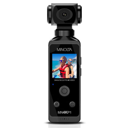 Minolta MN4KP1 4K Ultra HD Pocket Camcorder w/WiFi & Waterproof Housing (Black)