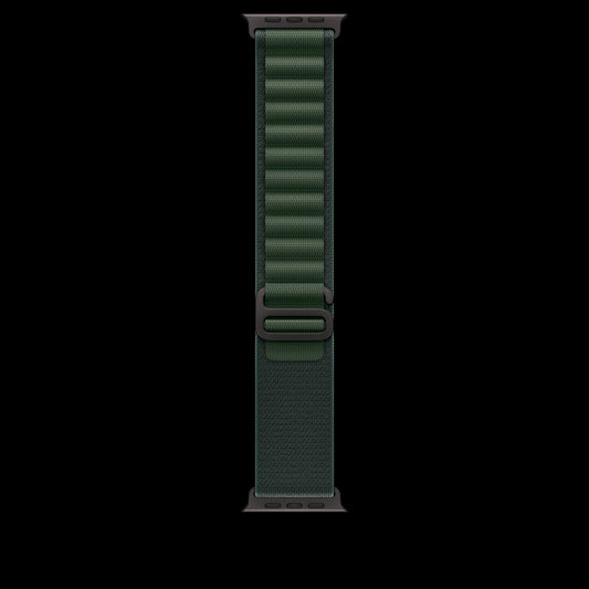 Apple 49mm Dark Green Alpine Loop - Small - Black Titanium Finish - MYPQ3AM/A (2024)