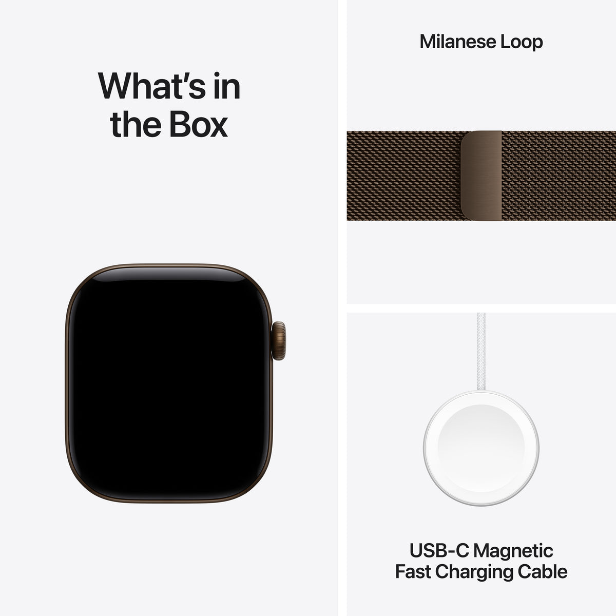 Apple Watch Series 12 GPS + Cellular 42mm Dark Bronze Aluminum Case with Dark Bronze Milanese Loop - MKDK4LS/A (2026)