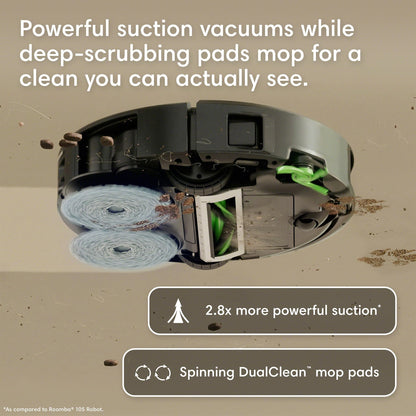 iRobot Roomba Plus 415 Robot Vacuum & Mop Combo, 20,000Pa Suction