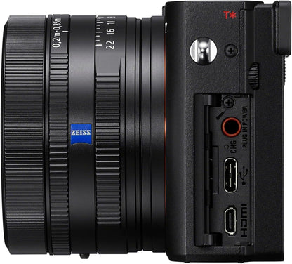 Sony RX1R III Full-Frame Digital Camera - 61 MP CMOS Sensor, 35mm F2 Lens, AI-Based Subject Recognition